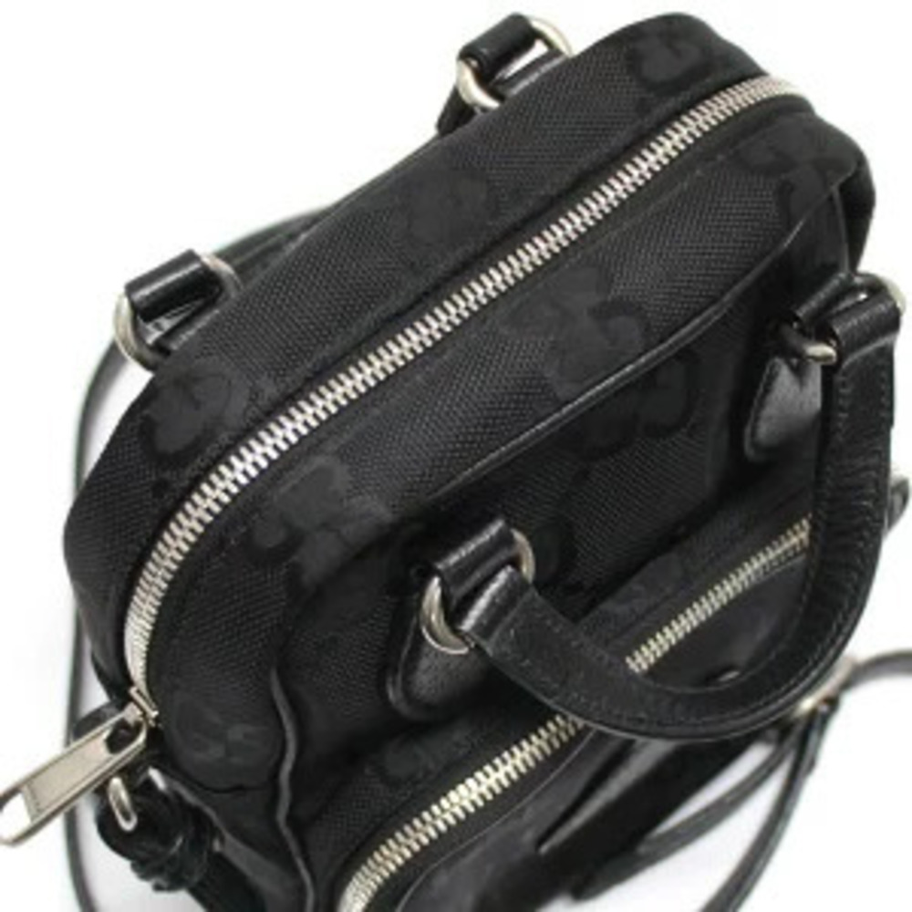Gucci Off the Grid Shoulder Bag Canvas Leather Black - Picture 5 of 6